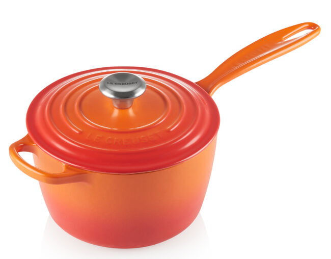 PANELA MOLHEIRA 18CM Laranja Le Creuset - Molhos e Cozimento Uniforme Premium