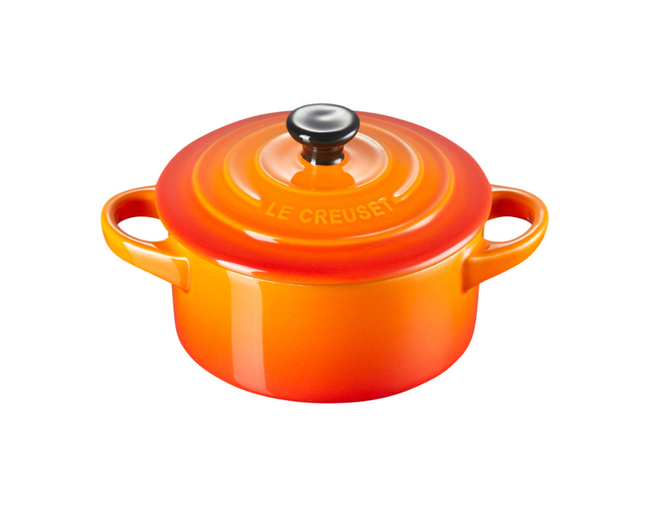 MINI COCOTTE 250ML (PEG PRETO) Laranja Le Creuset