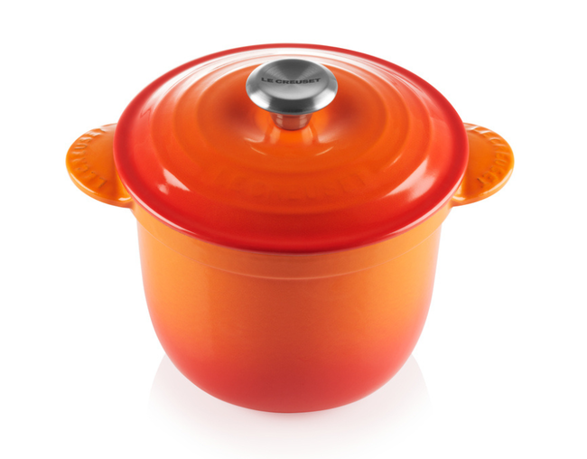 PANELA DE ARROZ C/ TAMPA INTERNA 18CM Laranja Le Creuset - Cozimento Uniforme e Estilo Premium