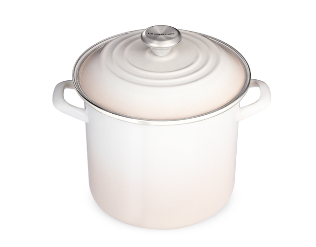 STOCK POT 22CM (PEG AÇO) Meringue Le Creuset - Panela Alta Gourmet
