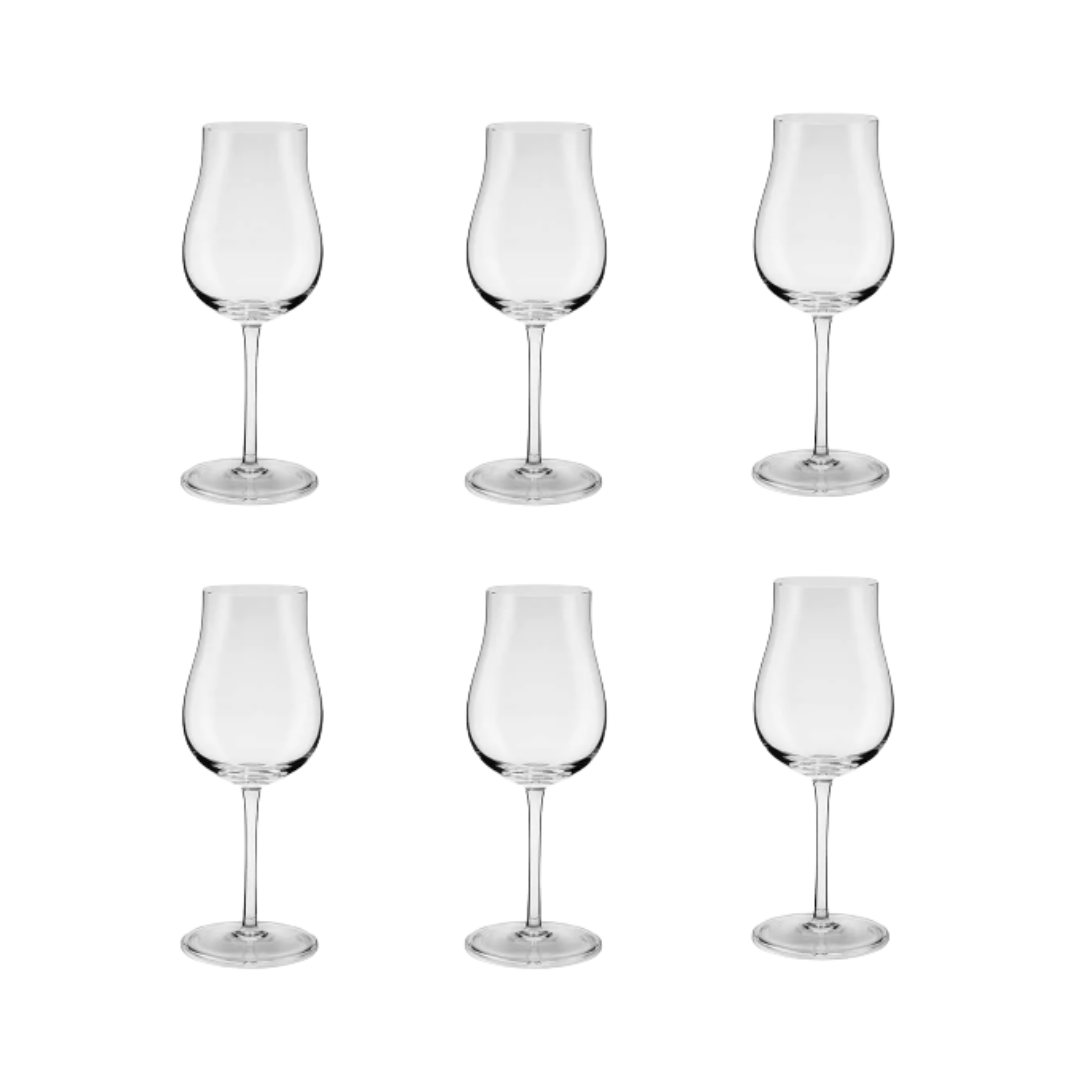 6 TAÇAS DE CRISTAL P/VINHO TINHO 390ML ORIGEM - STRAUSS