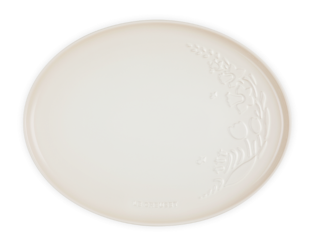 BANDEJA DE SERVIR OVAL 36CM JARDIN Meringue Le Creuset