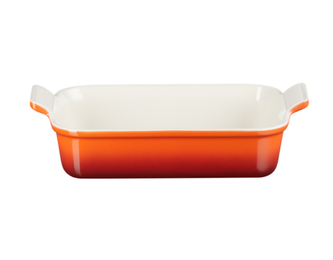 TRAVESSA 32CM HERITAGE Laranja Le Creuset