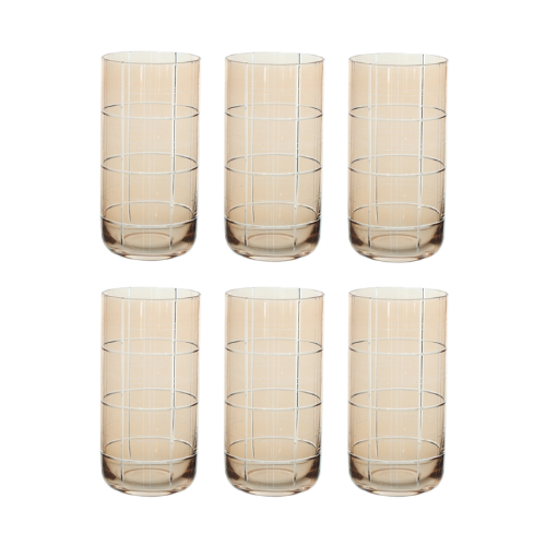 JOGO C/ 4 COPOS AMBAR GAYA 500ML