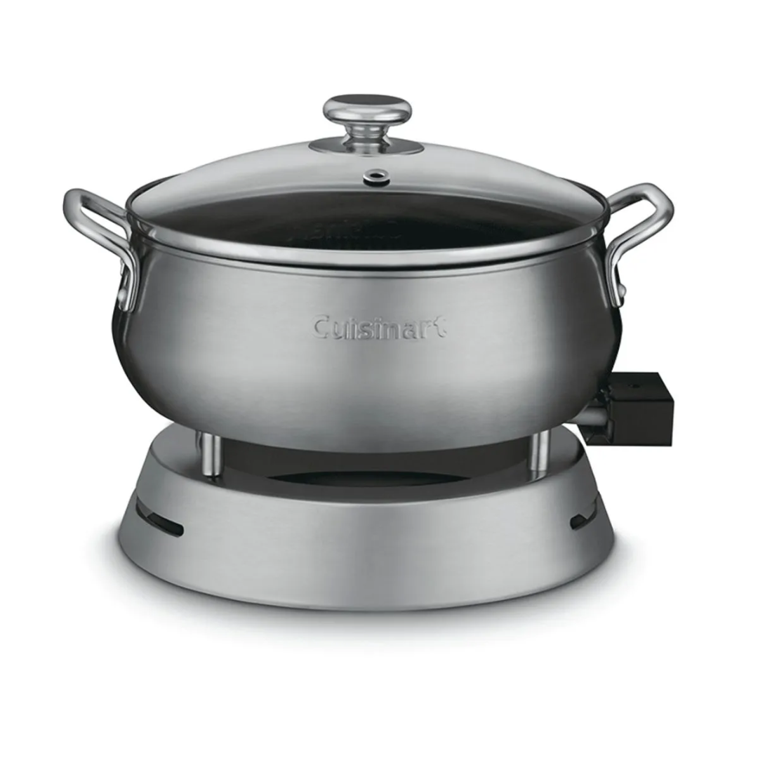 FONDUE ELÉTRICO 127V EM INOX - CUISINART | Ideal para momentos especiais, une praticidade e elegância.