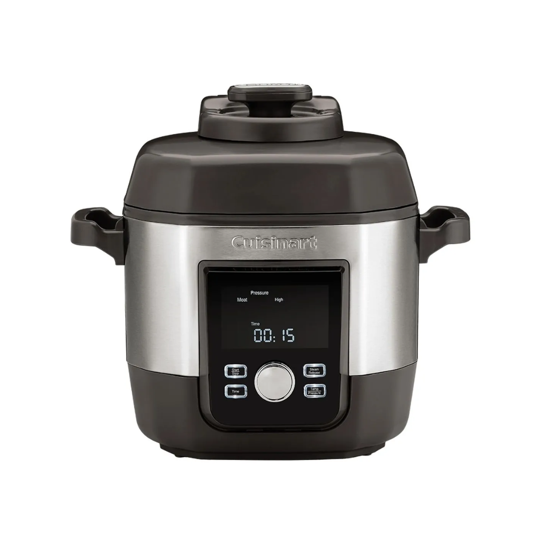 PANELA DE PRESSÃO ELÉTRICA MULTIFUNÇÕES 127V - CUISINART | Versátil e prática, cozinha rápido com segurança.