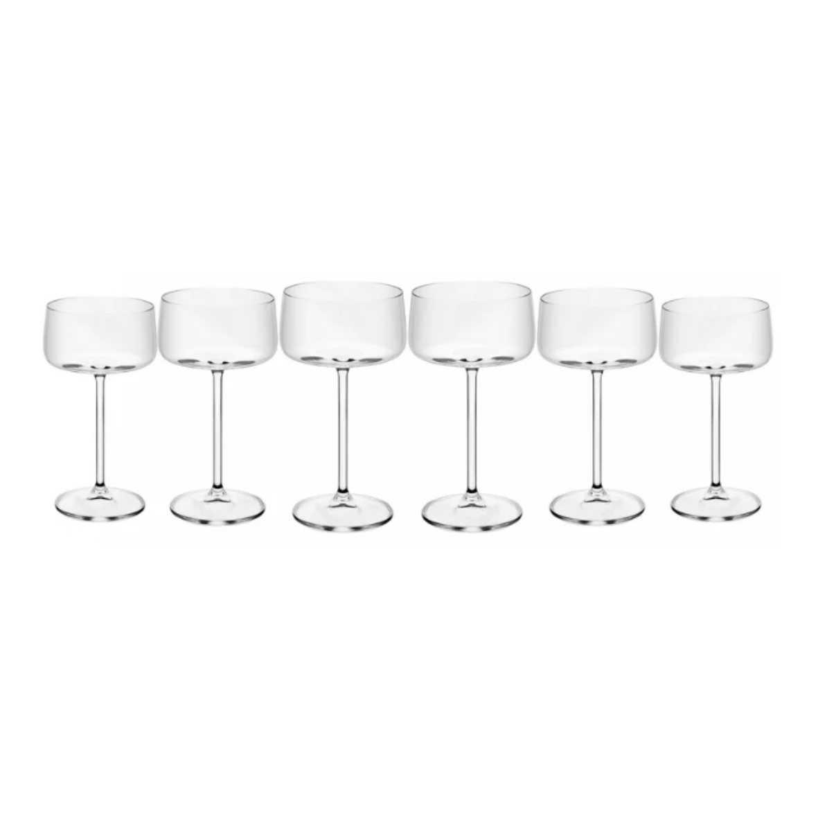 JG C/ 6 TAÇAS CRISTAL ECOLÓGICO COUPE BOHEMIA ALEX 220ML
