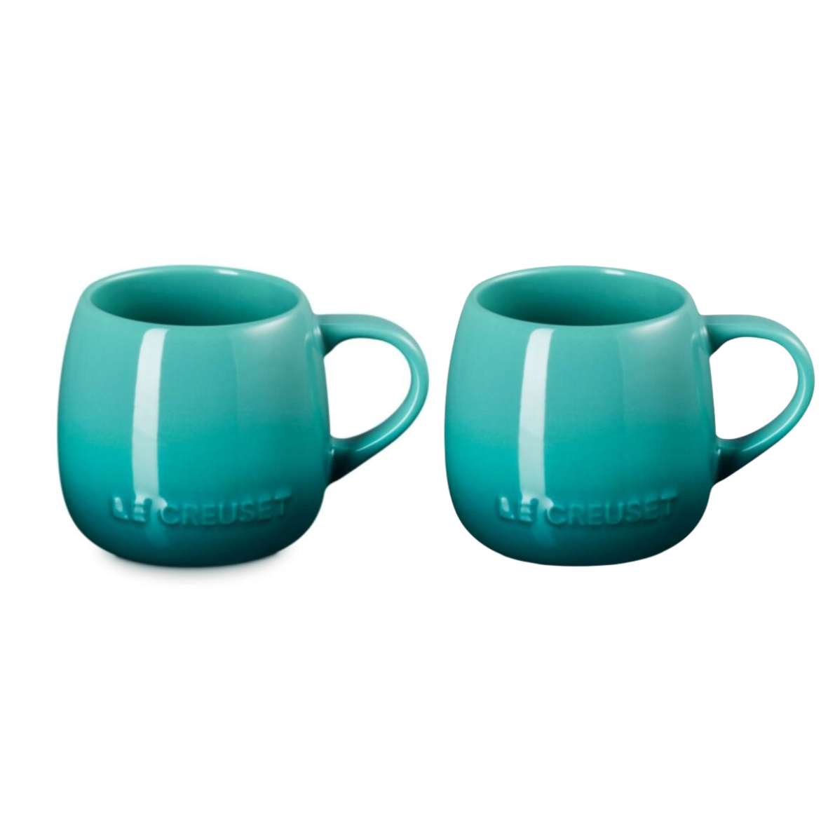 JG C/2 CANECAS 320ML SPHERE Bleu Riviera Le Creuset