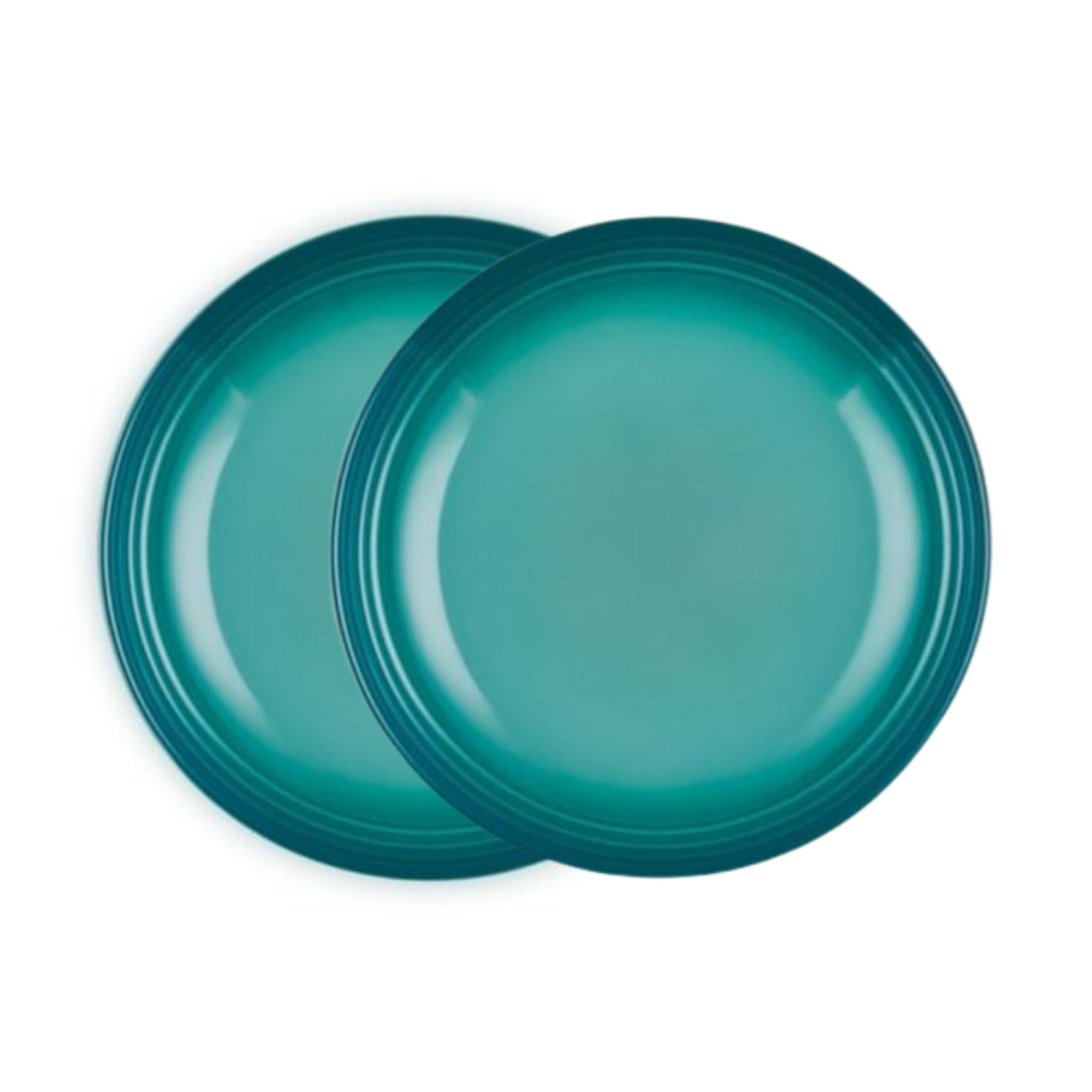 JG C/2 PRATOS RASOS 22CM SAN FRANCISCO Bleu Riviera Le Creuset