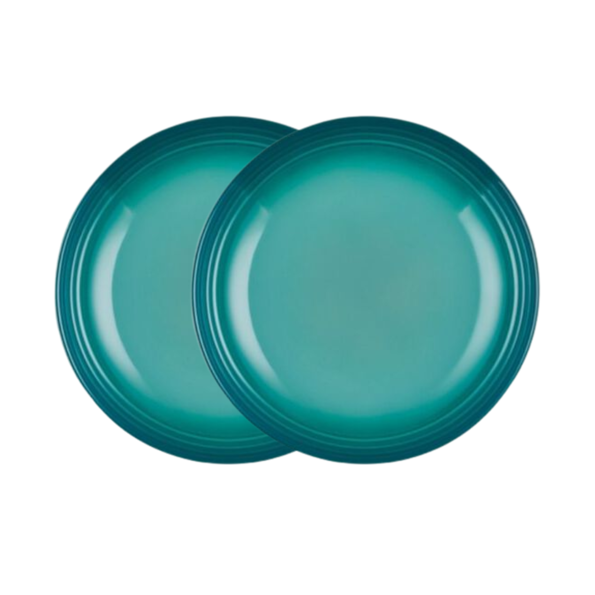 JG C/2 PRATOS RASOS 27CM SAN FRANCISCO Bleu Riviera Le Creuset