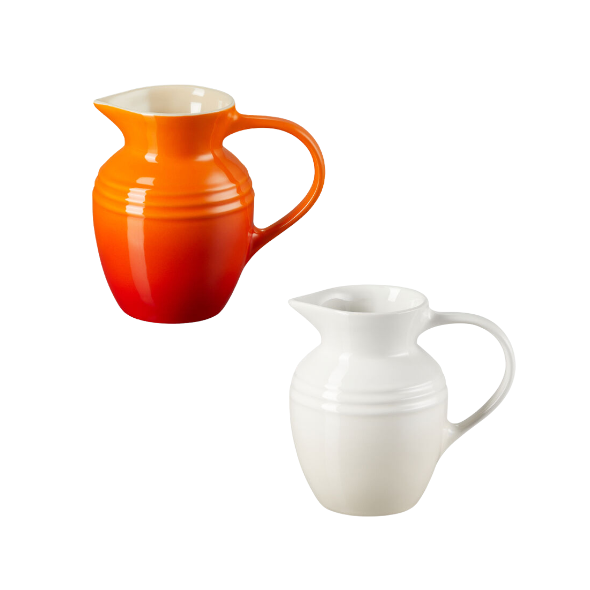 JG C/2 JARRAS 600ML Meringue + Laranja Le Creuset